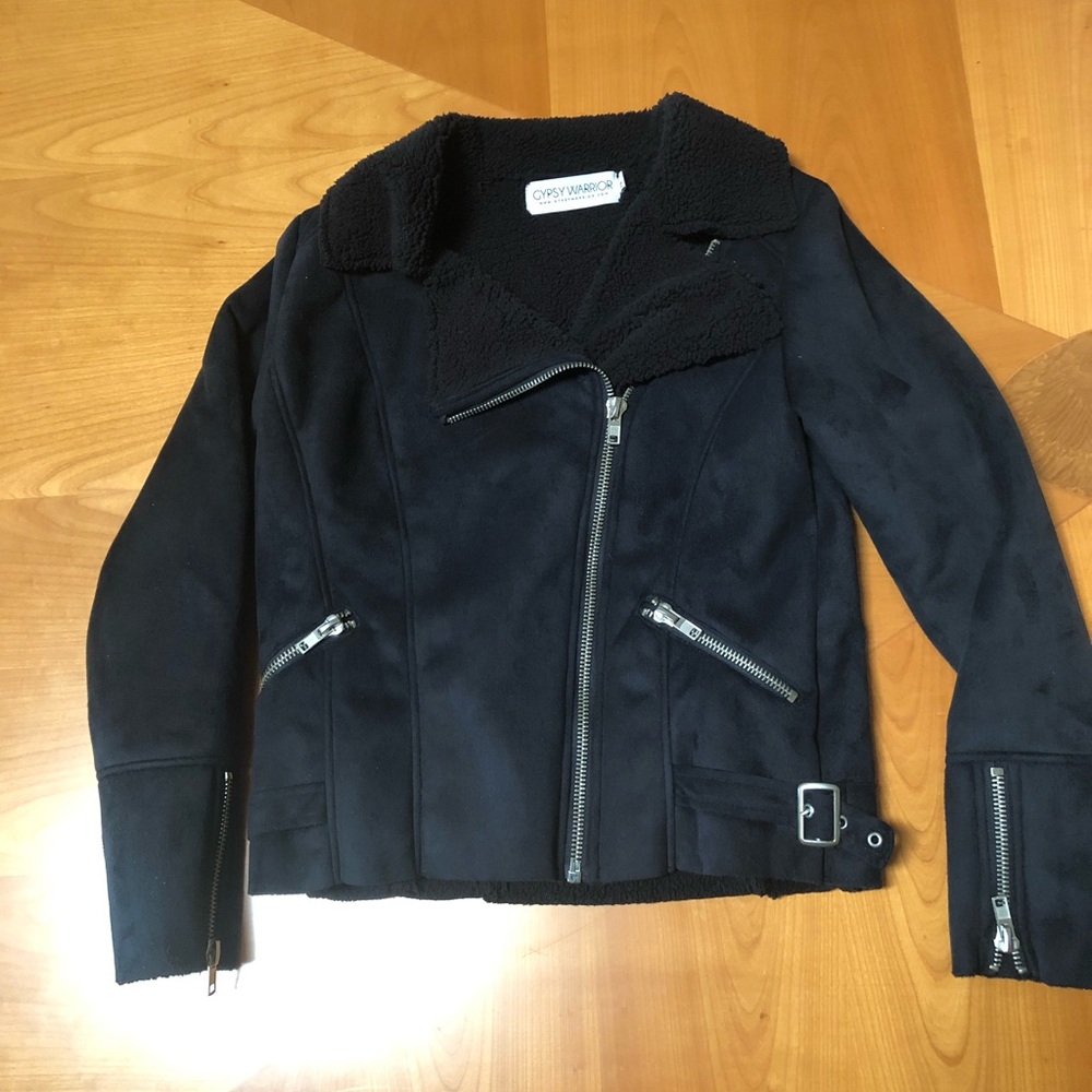 GYPSY WARRIOR faux suede fleece jacket